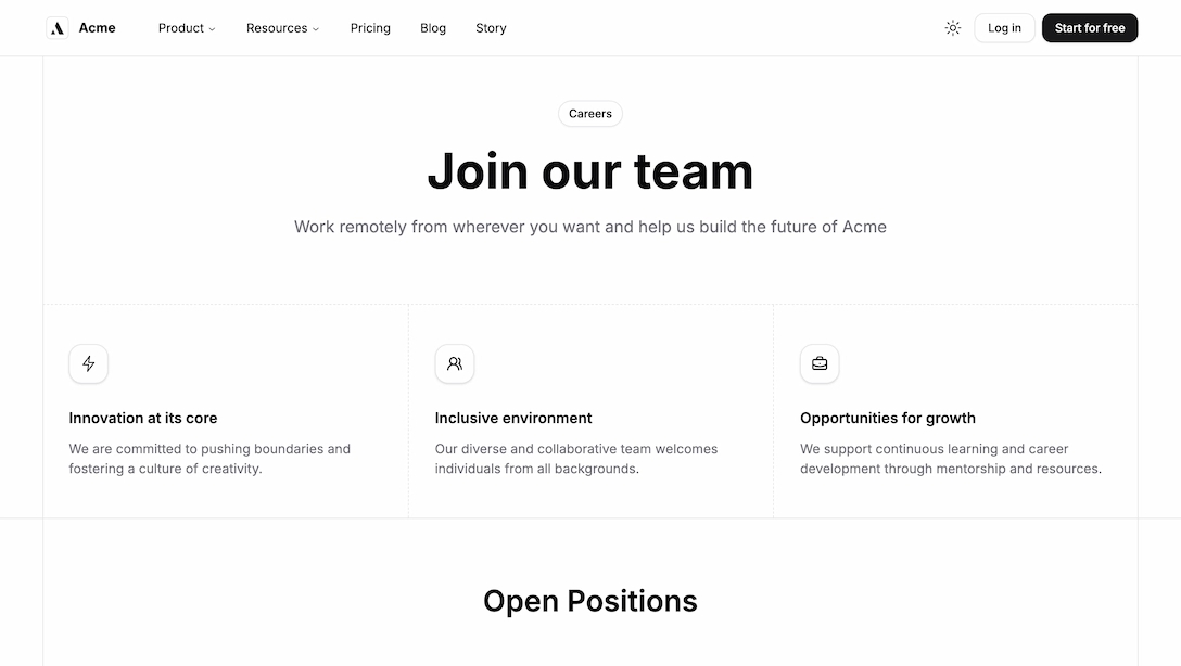 light careers page